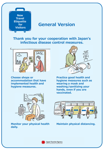 New Travel Etiquette for Visitors by Japan Tourism Agency